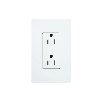 Tomacorriente receptáculo convencional  120V, 15A, color blanco. - Toer