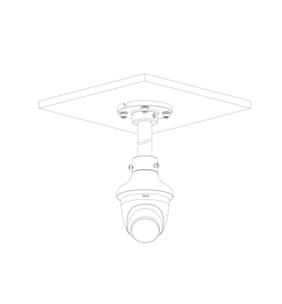DAHUA HAC-HDW1801TQN-A - Camara Domo 4k/ 8 Megapixeles con Microfono Integrado/ Lente de 2.8mm/ 106 Grados de Apertura/ IR de 40 Metros/  Super Adapt/ Instalación Rapida/ WDR Real de 120 dB/ IP67/ Soporta: CVI/CVBS/AHD/TVI/