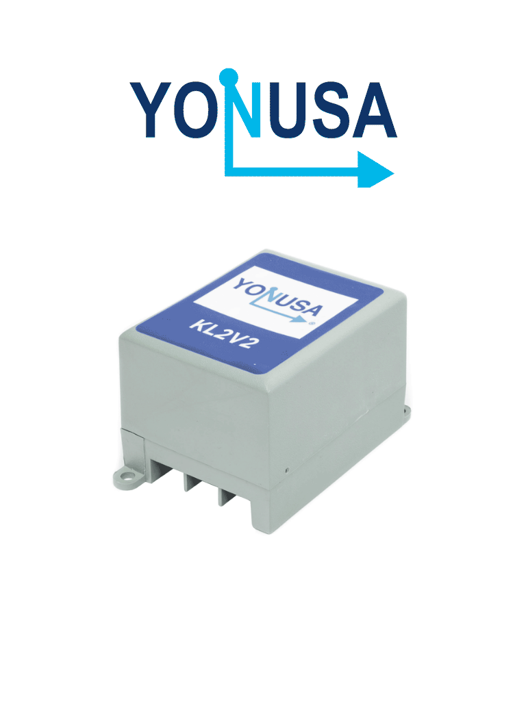 YONUSA KL2V2 -  Modulo de mando receptor y dos transmisores compatible con todos los energizadores Yonusa, conexion sencilla, armado y desarmado de cerco electrico