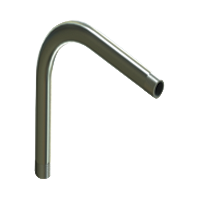 Codo de 90° de 1 1/4 (32mm) pared gruesa con rosca galvanizado etiqueta amarilla