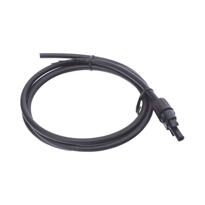 Cable Fotovoltaico 1.5 m, Negro, Calibre 10 AWG con Terminal MC4-H en un Extremo - Toer