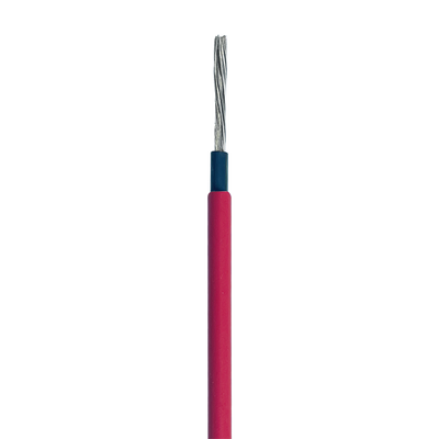Cable Fotovoltaico Rojo / Cobre Estañado / 6 mm² (10 AWG) / 2000V / Rollo 100m / UL 4703 y TUV - Toer