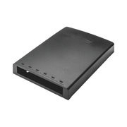 Caja de Montaje en Superficie, Con Accesorio para Resguardo de Fibra Óptica, Para 6 Módulos Mini-Com, Color Negro - Toer