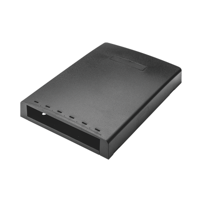 Caja de Montaje en Superficie, Con Accesorio para Resguardo de Fibra Óptica, Para 6 Módulos Mini-Com, Color Negro - Toer