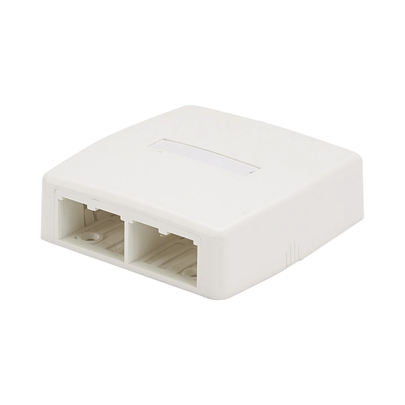 CBXQ4WH-A Caja de Montaje en Superficie, Para 4 Módulos Mini-Com, Color Blanco