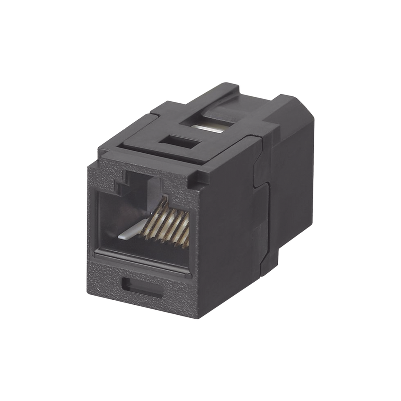 CC688BL Módulo Acoplador RJ45 a RJ45, Mini-Com, Categoría 6, Color Negro