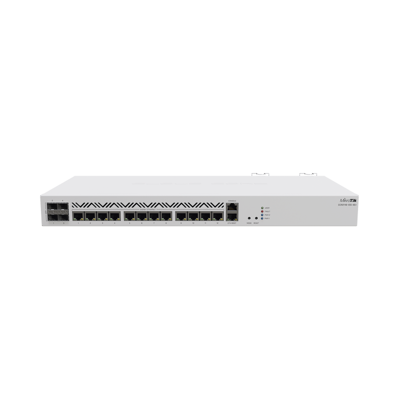 CCR2116-12G-4S+ Cloud Core Router 16 Nucleos ARM, 12 puertos Gigabit, 4 SFP+ 10G