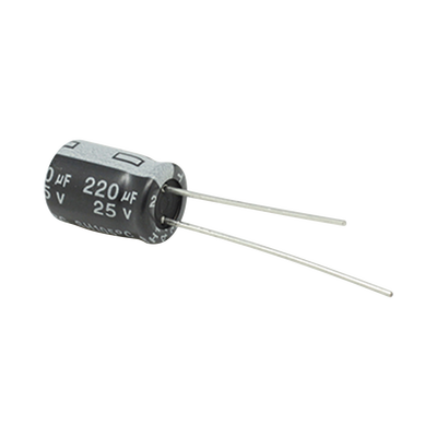 Capacitor Electrolítico de Aluminio, Radial de 220 µFd, 25 Vcc, 105 °C, 8 x 11 mm, . - Toer