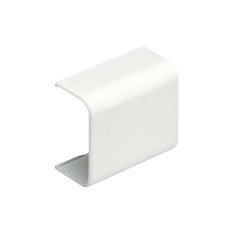 CF3IW-E Unión recta, para uso con canaleta LD3, material ABS, Color Blanco Mate