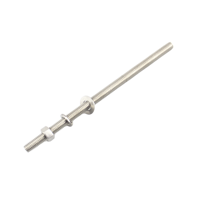 CH95 Kit de 10 Varillas Roscadas de 3/8 x 9.5 in, con Arandelas Planas, Arandelas de Seguridad y Tuercas.