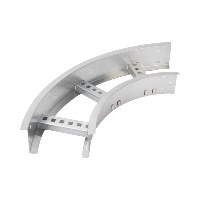 Curva Horizontal de Aluminio de 90° Perfil Z / Peralte 3 1/4 / Ancho 6 / Radio 8 / Incluye Tornillería (CHC90EZ314R8X6AK)