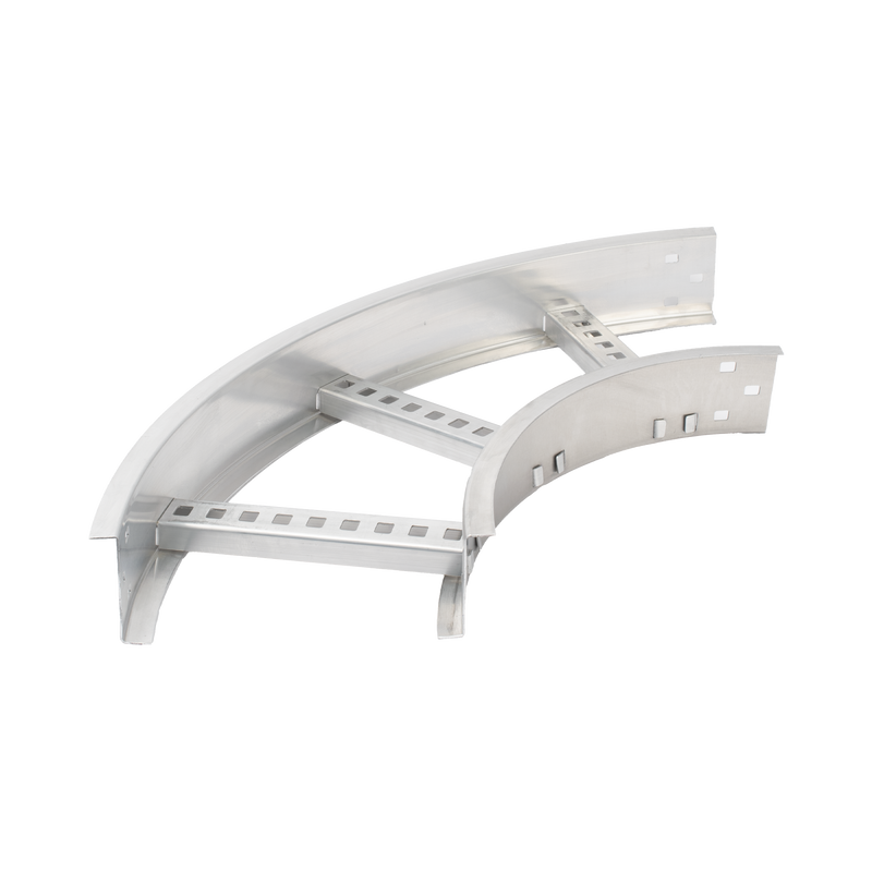 Curva Horizontal de Aluminio de 90° Perfil Z / Peralte 3 1/4 / Ancho 9 / Radio 8 / Incluye Tornillería (CHC90EZ314R8X9AK)