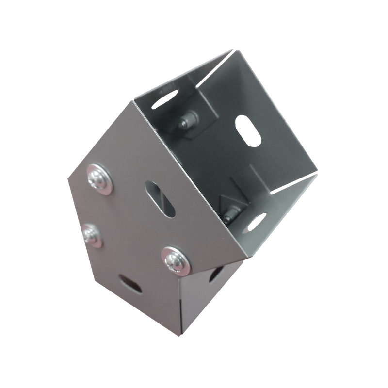 Derivación codo horizontal de 45 grados 100 X 100 mm, fabricado en lámina de acero al carbón