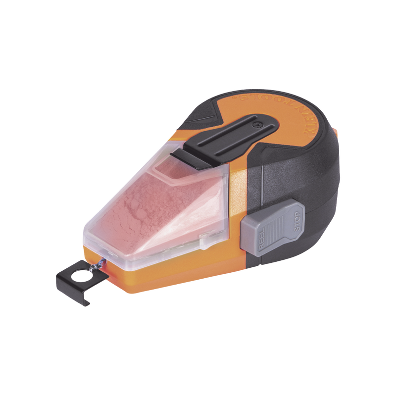 CHLK50R Línea de Tiza Autorretráctil con Tiza Roja para Trazado en el Trabajo