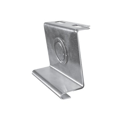 CH-PST-AUT-66EZ Placa salida a tubo automática con chequeador 1/2 y 3/4 de 66 mm, con acabado Electro Zinc