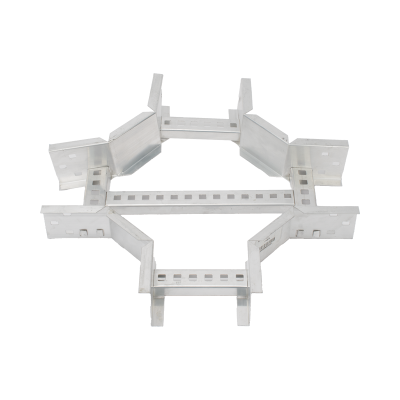 CHXE8R8X6AK Derivación X Horizontal de Aluminio Perfil Z / Peralte 3 1/4 / Ancho 6/ Radio 8 / Incluye Tornillería (CHXHEZ314R8X6AK)