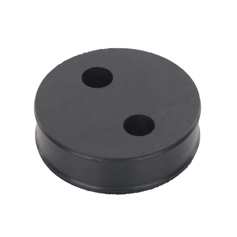 Inserto de Caucho de 4 Con Dos Orificios para Cable de 1/2 in