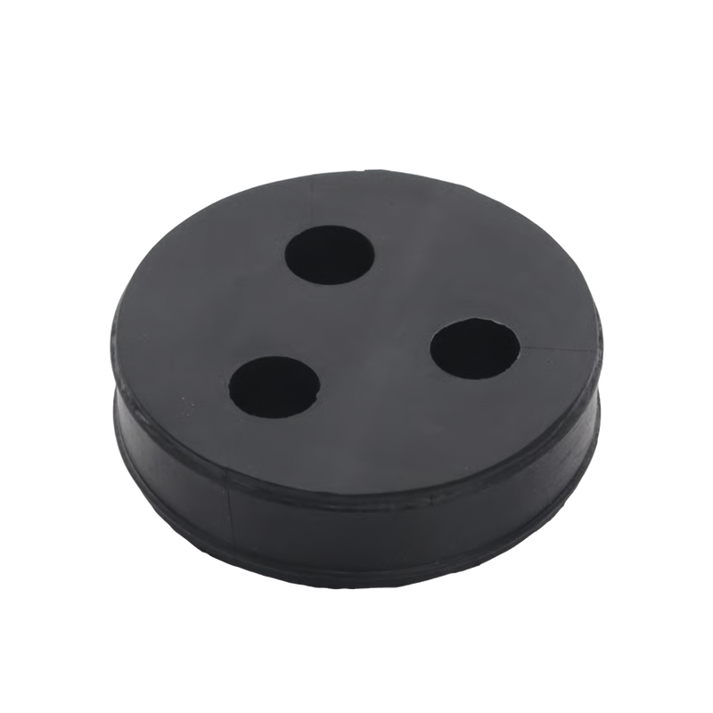 Inserto de Caucho de 4 Con Tres Orificios para Cable de 1/2 in