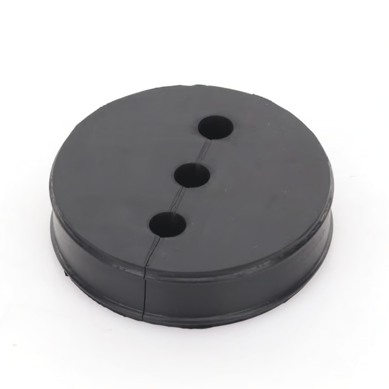 Inserto de Caucho de 4 Con Tres Orificios para Cable de 3/8 in