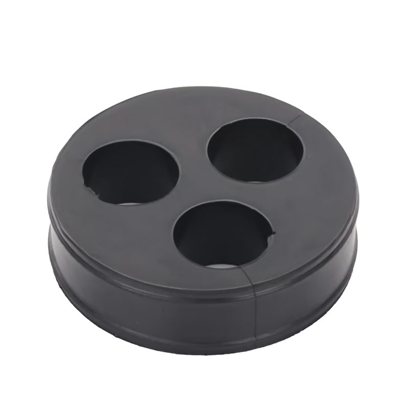 Inserto de Caucho de 4 Con Tres Orificios para Cable de 7/8 in