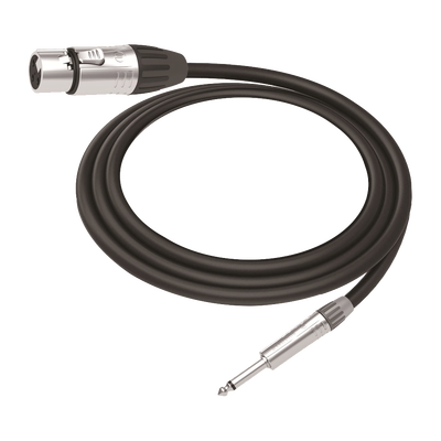 Cable de Audio | XLR 3 Polos Hembra a Plug 1/4 in mono | Conector Seetronic Serie M SCMF3 - MP2X | Longitud 3m - Toer
