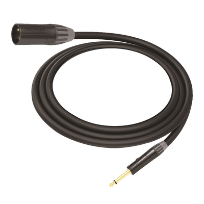 Cable de Audio | XLR 3 Polos Macho a Plug 1/4 in mono | Conector Seetronic Serie M SCMF3 - MP2X | Longitud 3m - Toer