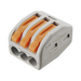 Conector Compacto para 1 Cable de Entrada 2 Cables de Salida / Cables Compatibles 12AWG-28AWG - Toer