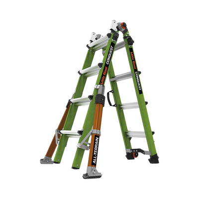 Escalera Multi-Posiciones de 6.7 m (22') para Suelos Inclinados o con Desniveles. - Toer