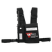 Pechera Universal con soporte para radio, sostén de bolígrafo y seguridad para la bolsa con cinta adherente. Logo TX-PRO. - Toer