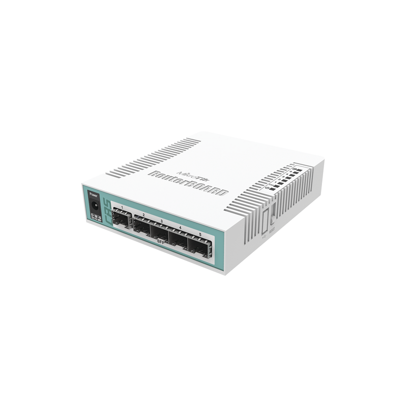 CRS106-1C-5S Cloud Core Switch de 6 Puertos SFP, 1 Puerto Combo TP/SFP