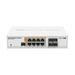 Cloud Router Switch Administrable L3, 8 puertos 10/100/1000 Mbps c/PoE Pasivo ó 802.3af/at, 4 Puertos SFP - Toer