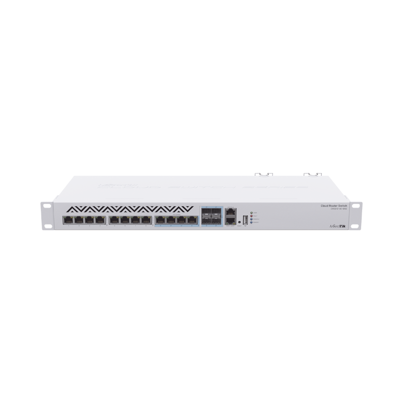 CRS312-4C+8XG-RM (CRS312-4C+8XG-RM) Cloud Router Switch 8 Puertos 10G RJ45, 4 compartidos RJ45/SFP+