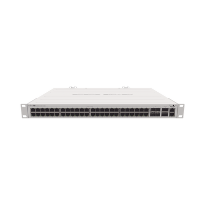 (CRS354-48G-4S+2Q+RM) Cloud Router Switch 48 puertos Gigabit Ethernet, 4 puertos SFP+ 10G, 2 puertos QSFP+ 40G, Montaje en Rack - Toer