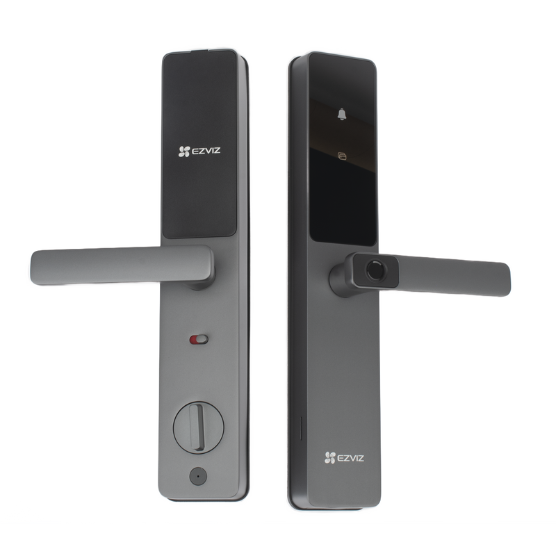 CS-DL05-R200 Cerradura Inteligente / Wi-Fi / Bluetooth  / Códigos Temporales Para Visitantes / Lectura de Huella / Lectura de Tag / Contraseña /  Botón para Timbrar / Apertura Remota /  Alarma Anti-intrusión /  No Requiere HUB