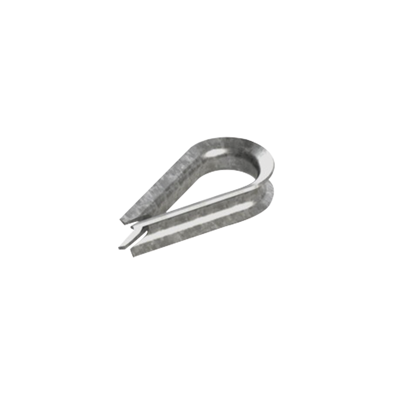 Cuello/ Guardacabo/ Rozadera para Cable de 3/8 de Acero Galv. por Inmersión.