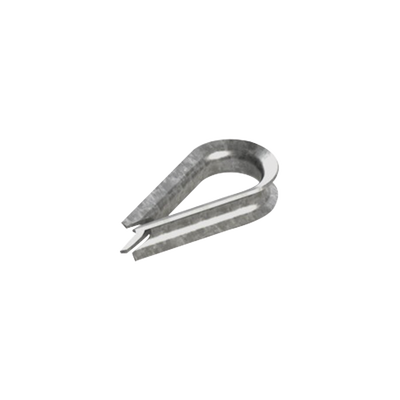 Cuello/ Guardacabo/ Rozadera para Cable de 3/8" de Acero Galv. por Inmersión. - Toer