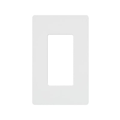CW1WH Placa de pared 1 espacio, para atenuador (dimmer), switch ó control remoto inalámbrico LUTRON.