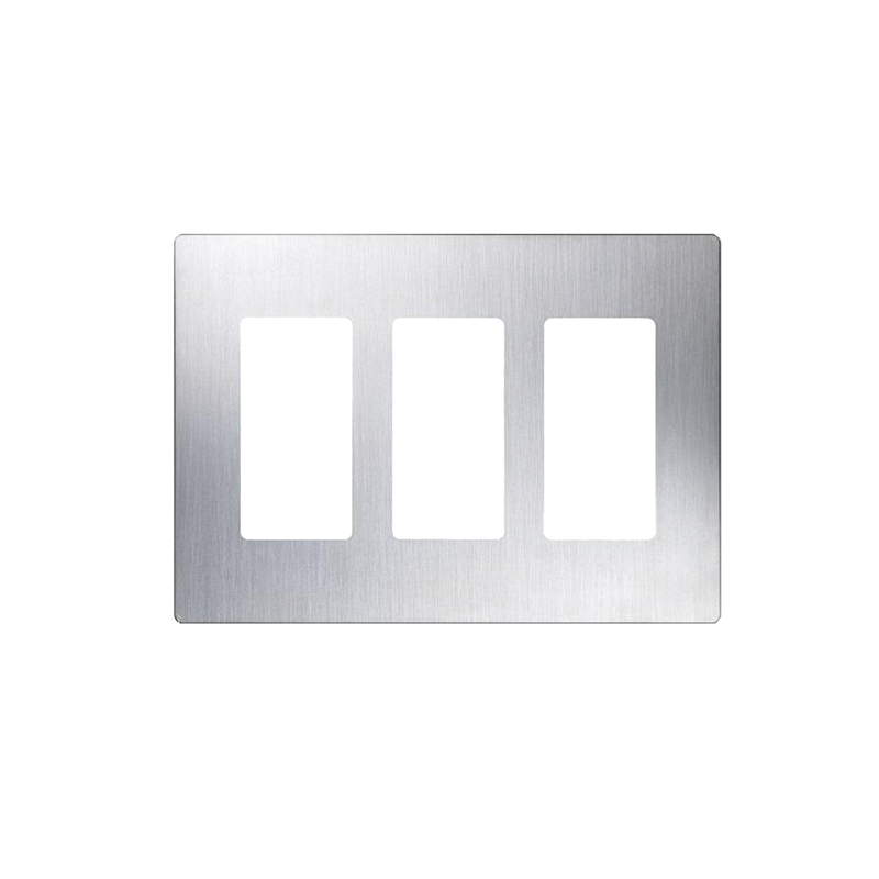 CW3SS Placa de pared 3 espacio, para atenuador (dimmer), switch ó control remoto PICO inalámbrico.