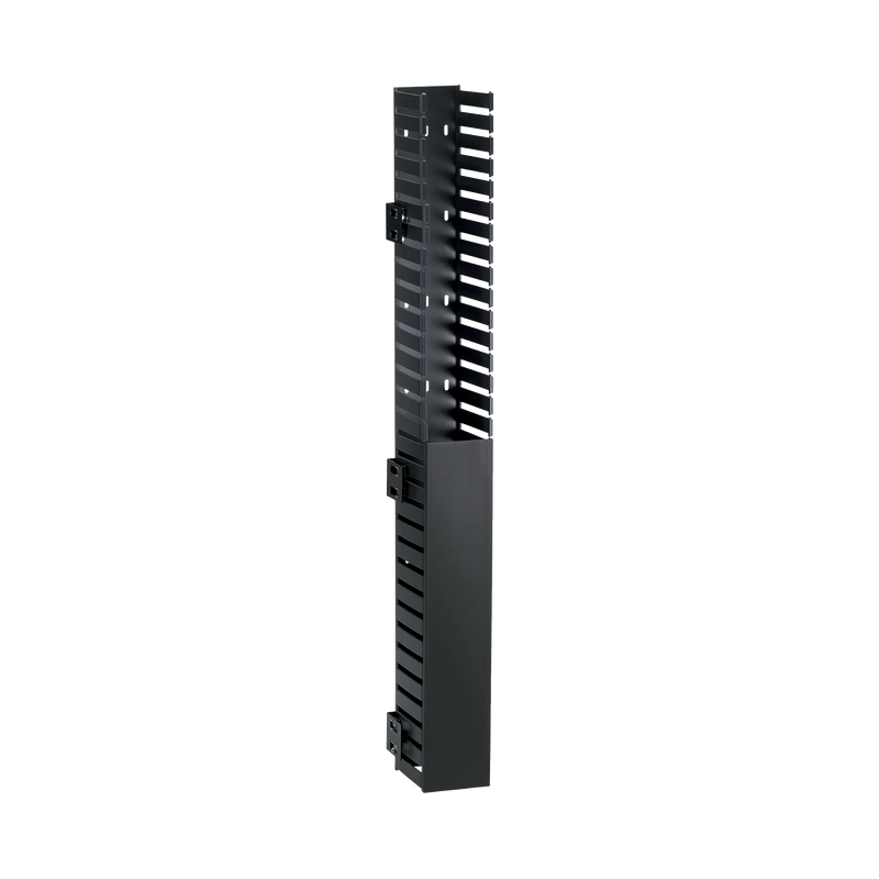 Organizador Vertical IN-Cabinet, Sencillo (Solo Frontal), Para Uso Con Gabinetes Panduit, Montaje Lateral en Riel de Rack, 40 UR, 1.95 in de Ancho, Color Negro