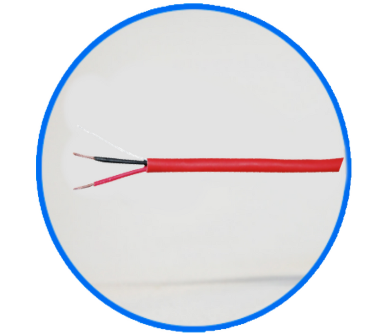 BELDEN 5220UL0021000 - Bobina de cable para sistemas de deteccion de incendio / 2 Conductores / Calibre 16 / Sin blindar / Rojo / 305 Metros