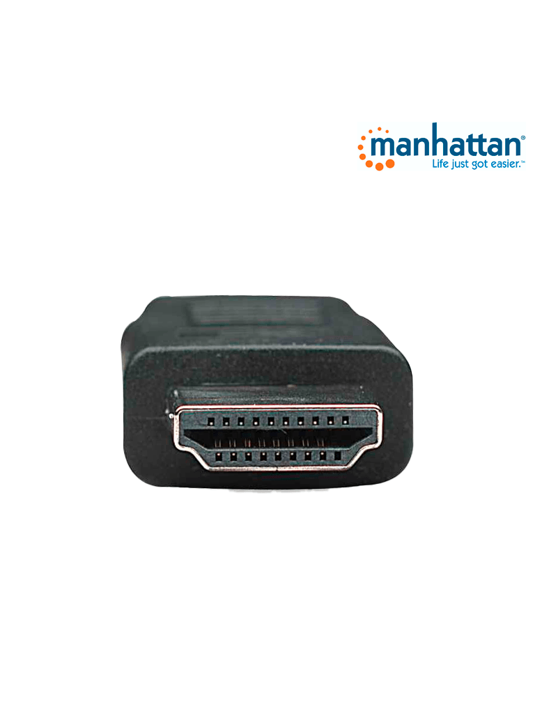 MANHATTAN 323239- Cable HDMI  de Alta Velocidad de 5 Metros/ Resolución 4k@30Hz/ Soprota 3D/ HDMI Macho a Macho/ Soporta Canal de Retorno de Audio (ARC)/ Blindado para Reducir Interferencia/