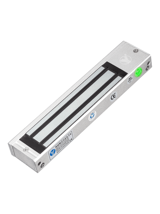 YLI YM180NLED Cerradura Magnética con indicador led para Control de Acceso / Fuerza de Sujeción 180 Kg o 350 LB / Compatible con Soporte MBK180NZL / Para puerta de madera, vidrio o metal