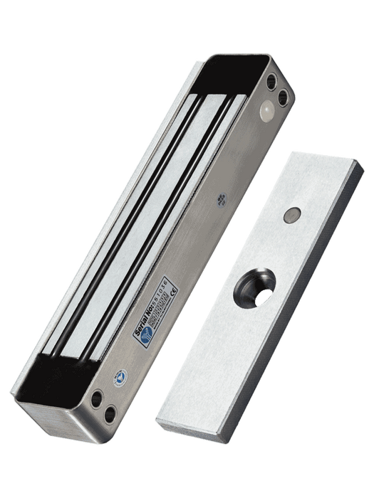 YLI YM280WLED - Cerradura Magnética para exterior IP68 con LED / Fuerza de Sujeción 280Kg /600Lb / Voltaje Dual 12v/24 VDC