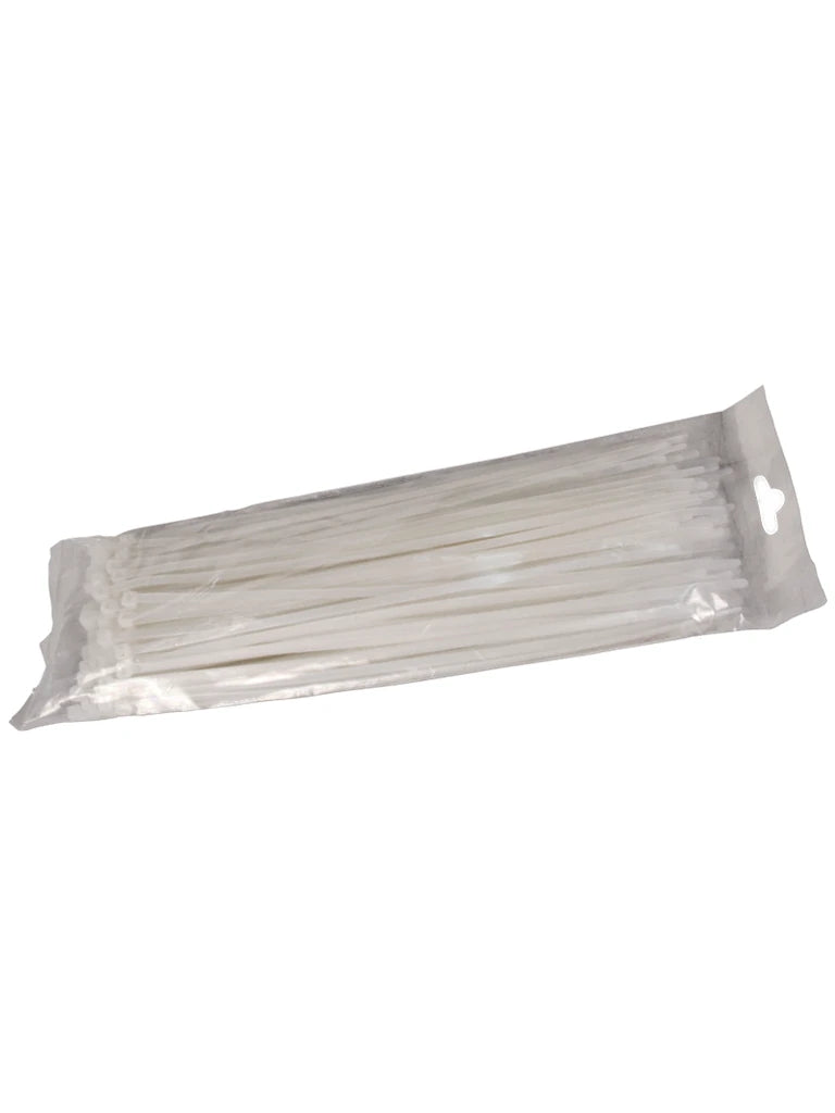 SAXXON CN36X150 - Cincho sujetacable / 3.6  mm X 150  mm / Blanco / Bolsa con 100 piezas / Nylon