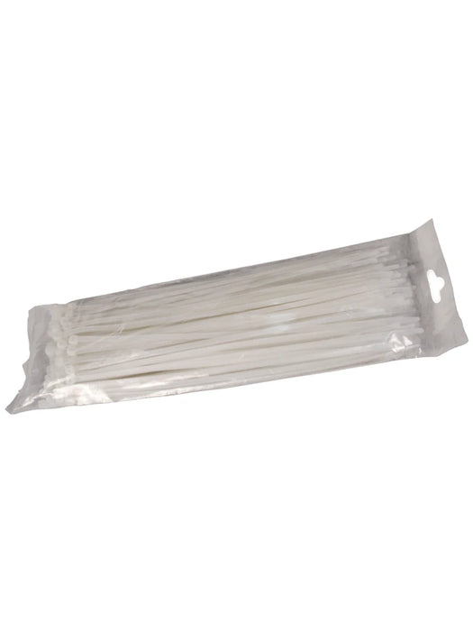 SAXXON CN36X150 - Cincho sujetacable / 3.6  mm X 150  mm / Blanco / Bolsa con 100 piezas / Nylon