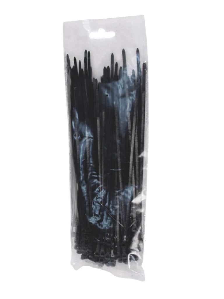 SBE TECH CN36X200BK - Cincho sujetacable 3.6x200 mm color negro, bolsa con 100 piezas, nylon