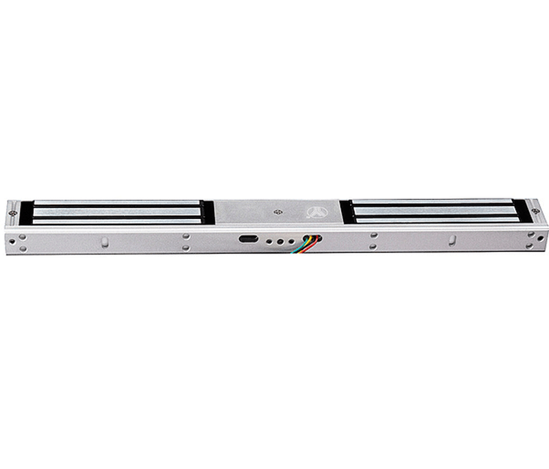 YLI YM180NDLED - Cerradura Magnética Doble con Indicador Led para Control de Acceso / Interior / Fuerza de Sujeción 180 Kg o 350 Lbs por lado / Compatible con Soporte MBK180NDZL y MBK180U