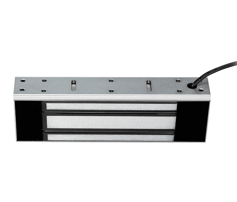 YLI YM500NW - Cerradura Magnética para exterior IP68 / Fuerza de Sujeción 500Kg /1200Lb / Voltaje Dual 12v / 24VDC / Compatible con Soporte MBK500NZLW / Puertas de madera, vidrio, metálica
