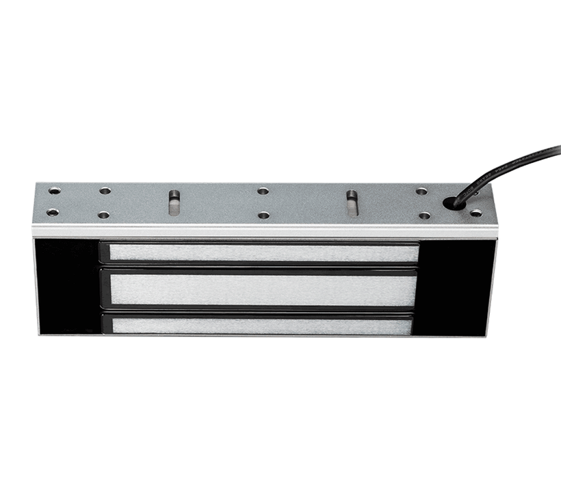YLI YM500NW - Cerradura Magnética para exterior IP68 / Fuerza de Sujeción 500Kg /1200Lb / Voltaje Dual 12v / 24VDC / Compatible con Soporte MBK500NZLW / Puertas de madera, vidrio, metálica