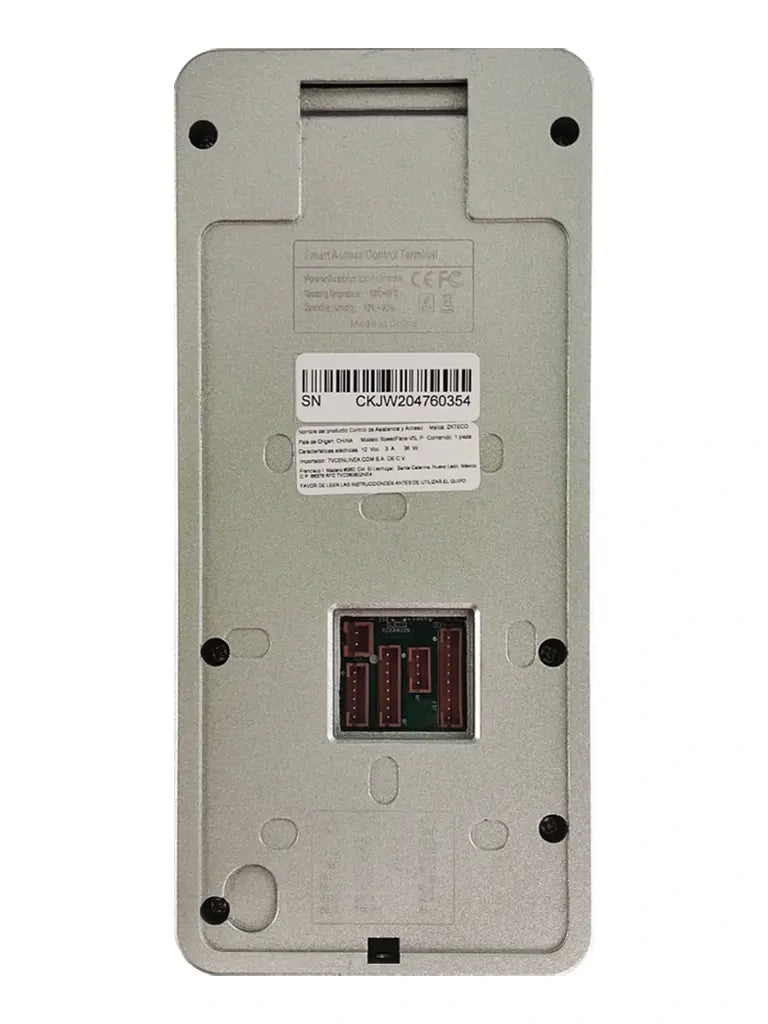 ZKTECO SpeedFaceV5LPWIFI - Control de Acceso y Asistencia Visible Light con Autenticación Facial (6000 Rostros), Huella Digital BioID+ (6000), Tarjeta ID 125 KHz, Soporta 200,000 Eventos y Conectividad TCP/IP o WiFi